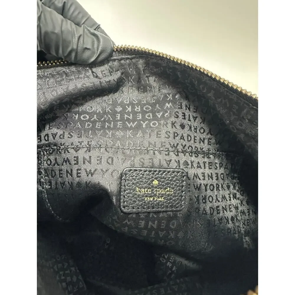 Kate Spade Grey Street Sandie Black Pebbled Leather Crossbody Bag WKRU3321